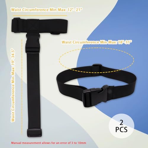 2 Pack Luggage Straps for Suitcases, Adjustable Travel Belt to Add a Bag - Image 2