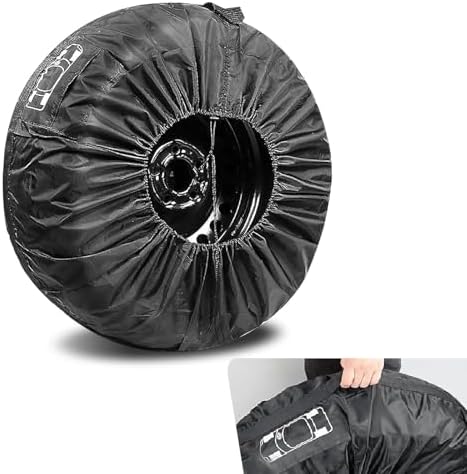 1 PC Spare Tire Cover, 190T Polyester Taffeta Spare Tire Protector by Unknown
