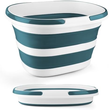 Collapsible Bucket for Cleaning, 4.2 Gallons Mop Bucket by BIDFUL