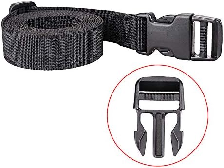 MAGARROW 78" x 1" Strap Buckle Packing Straps Adjustable 1-Inch Belt - Image 3