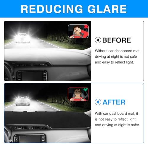 Autorder Dashboard Cover Mat for Nissan Kicks 2016-2024 Accessories Dash Cover - Image 4