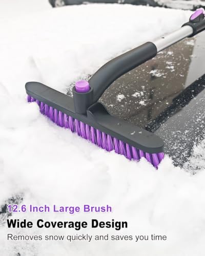 HEEYA Ice Scraper with 12.6 Inch Large Brush Head, Snow Brush - Image 2
