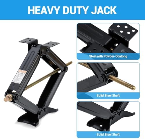Heavy-Duty RV Stabilizer Scissor Jacks 4-Pack, 7500 LBS Capacity Each, - Image 3