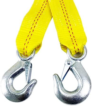 HFS 2" X 30', 4.5 Ton 2 Inch X 30 Ft. Polyester Tow Strap Rope 2 Hooks 10 - Image 5