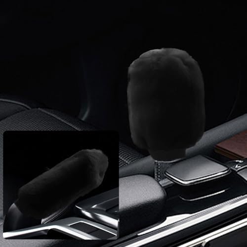 2PCS Plush Car Gear Shift Knob Cover & Handbrake Cover, Soft Fluffy Shift Knob by Unknown