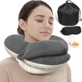BUYUE Travel Neck Pillows for Airplanes, Memory Foam 360° Head Support Sleep by BUYUE