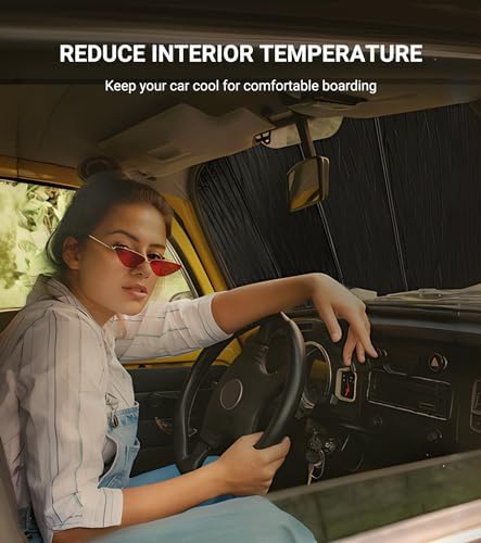 Pigenius Windshield Sunshade for Lexus IS300/IS350/IS500 2021-2026 Front Window - Image 4