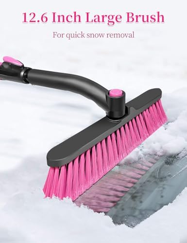 HEEYA 44 Inch Snow Brush for SUV, Ice Scraper for Car Windshield - Image 3