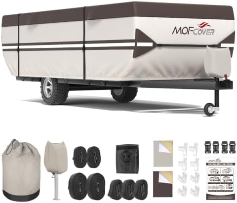 Pop Up Camper Cover, 9 Layers Waterproof 8-10ft RV Cover by Unknown