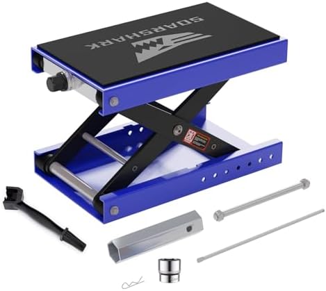 Aluminum Motorcycle Scissor Lift Jack, 1100LBS Heavy Duty by Unknown