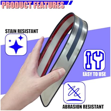 Craedli 4PCS Car Door Sill Protector, Stainless Steel Car Front & Rear Doors - Image 6