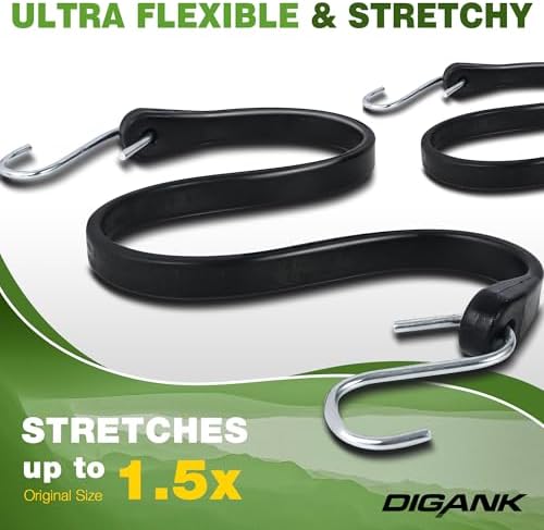 Bungee Cords with Hooks Heavy Duty in 10" - Image 2