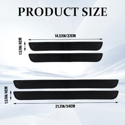 4PCS Car Door Sill Protector, Car Door Edge Guards, Anti-Scratch Rubber Auto - Image 2