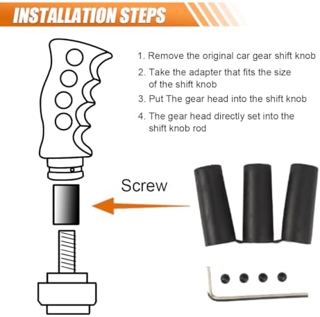 BDZMC Car Gear Shift Handle Lever Knob, Resin Grip Shift Knob - Image 5