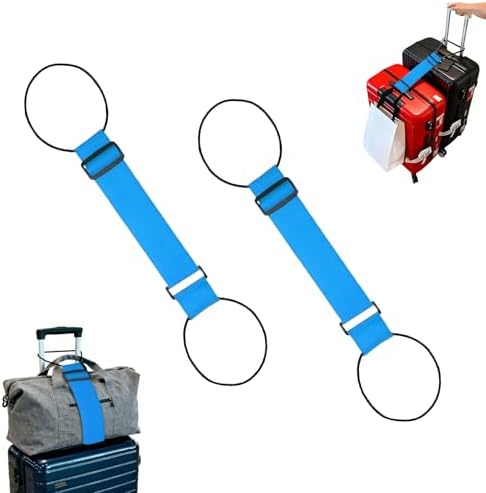 Luggage Straps for Suitcases，Multi-Use Strong Adjustable Luggage Connector by Unknown