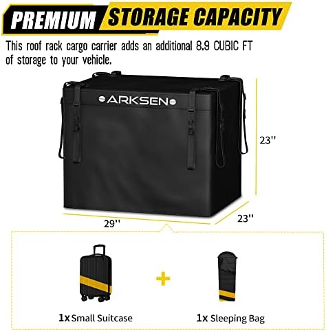 Arksen 8.9 Cu Ft Waterproof Hitch Cargo Carrier Bag – Fits 32 x 26 x 4 Inch - Image 5