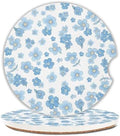 Cute Flowers Car Coasters Set of 2 by Unknown