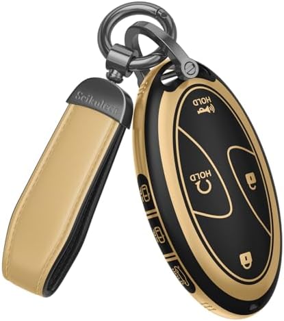 for Hyundai Key Fob Cover & Leather Keychain by Unknown