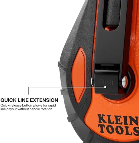 KLEIN TOOLS CHLK50S Chalk Reel, 4:1 Gear Ratio, Quick-Release Spool Clutch - Image 4