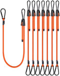 Lucky Straps 60" Orange Adjustable Carabiner Bungee Cords by LuckyStraps