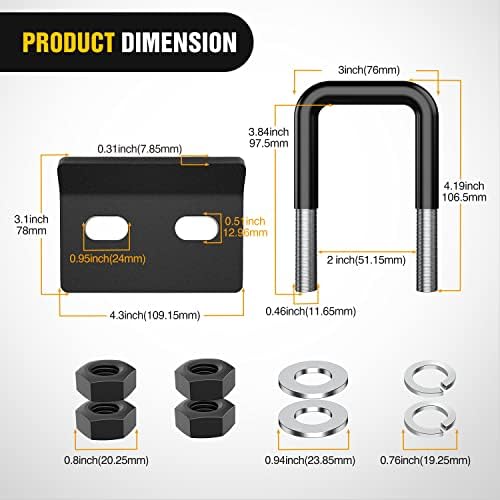Nilight Trailer Hitch Tightener Anti-Rattle - Image 2