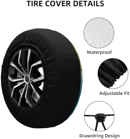 Donkey Spare Tire Cover Waterproof Wheel Cover 15 Inch Universal Fit - Image 5