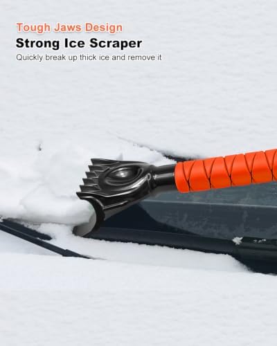 SEAAES 33 Inch Snow Brush and Ice Scraper - Image 5