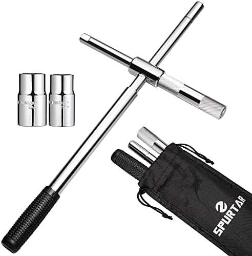 Spurtar Extended 4 Way Lug Wrench, Tire Iron Lug Nut Wrench, Tire Nut Remover by Spurtar%C2%AE