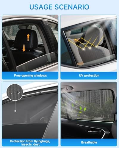 Car Window Shades for Ford Explorer, UV & Heat Blocker, Privacy Protection for - Image 5