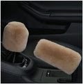 Ziciner 2PCS Plush Car Gear Shift Knob Cover & Handbrake Cover, Comfortable by Ziciner
