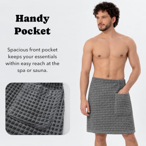 Luxury Organic Japanese Cotton Waffle Body Towel Wrap - Image 5