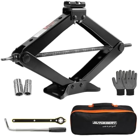 3 Ton Car Jack, Universal Heavy Duty Scissor Jack, Professional Spare Tire by AUTOXBERT