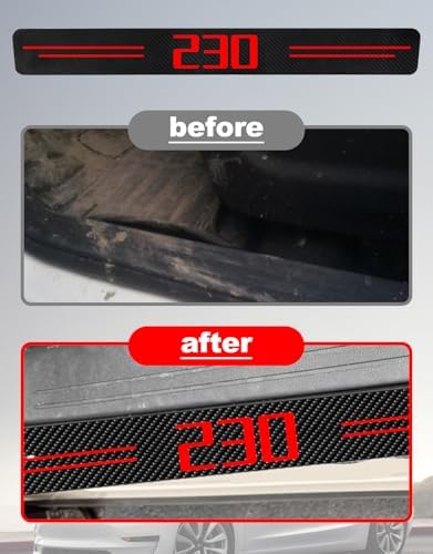 Door Sill Protectors for 2-Serie 230i, Carbon Fiber Leather Front/Rear Door - Image 3