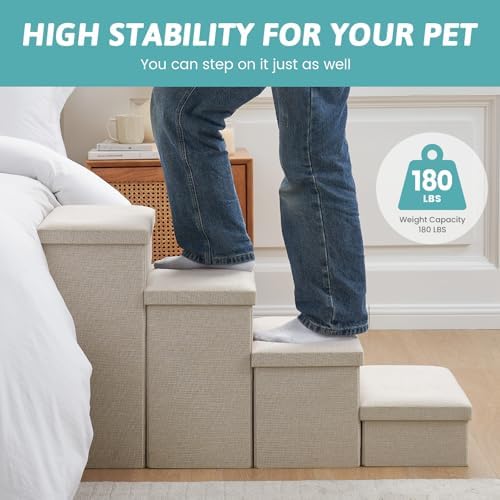 COZY KISS Dog Stairs with Storage - Image 6