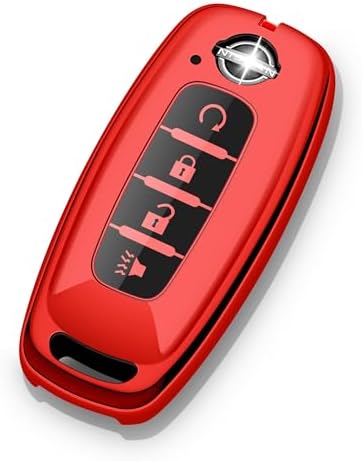for Nissan Key Fob Cover 4 Buttons Car Key Case Pathfinder Rogue Armada Kicks by ZSPDACC