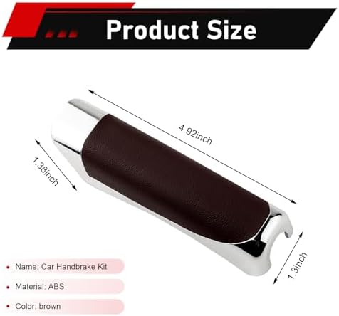 Car Handbrake Cover, ABS Anti-scratch Electroplating Decor Protective Cover - Image 2