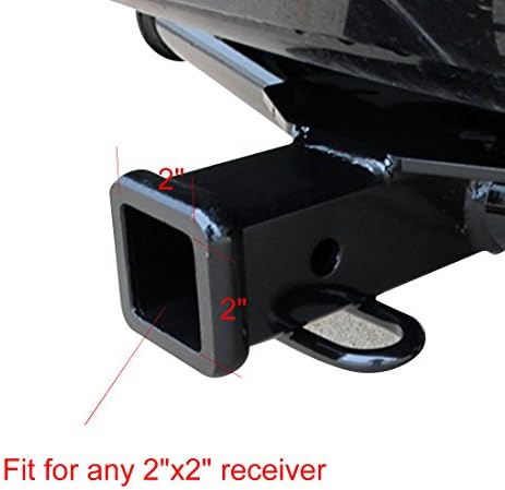 CZC AUTO Trailer Hitch Cover, 2in Tow Receiver Tube Plug Cap, 2 Pack - Image 3