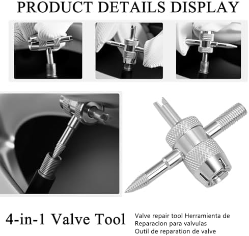 30 pcs Tire Valve Stem Removal Installation Tool Kit, Quick Change Valve - Image 5
