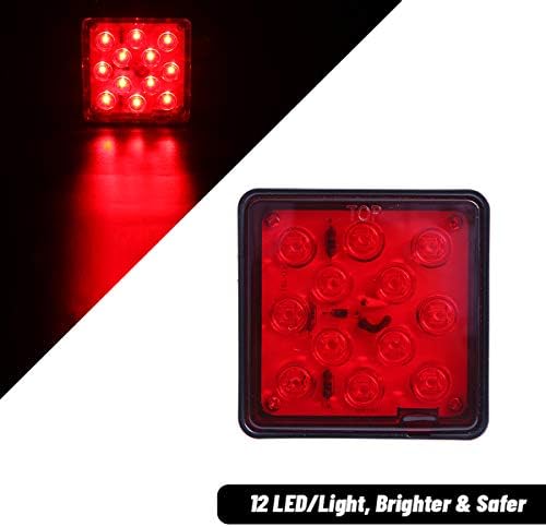CZC AUTO Red Trailer Hitch Cover - Image 2