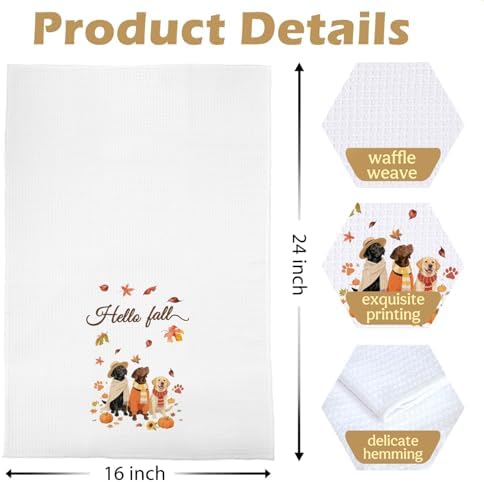 Fall Labrador Kitchen Towels - Image 5