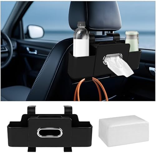 Car Back Seat Organizer with Tissue and Storage Hook by toresper