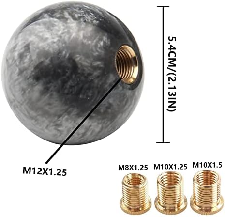 Round Ball Shift Knob Universal Marble Style Gear Shift Knob 5 6 Speed - Image 2