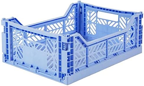 2 x AY-KASA - Midi-Box Collapsible Storage Bin Container Basket Tote, Folding by AYKASA