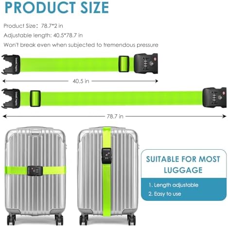Travel Inspira Heavy Duty Luggage Straps - Image 6