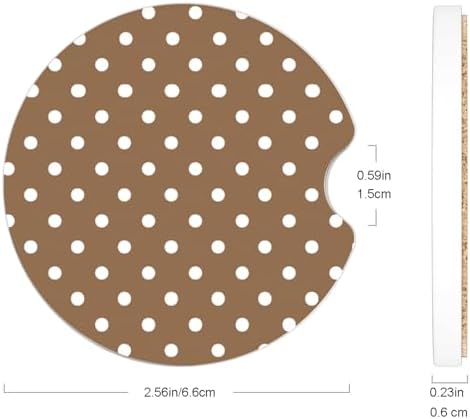 Ceramic Car Coasters – Absorbent Car Cup Holder Coaster Set - Image 5