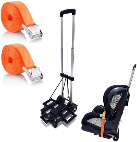 Car Seat Dolly for Airport, Foldable Car Seat Travel Cart & Roller by GUCHO