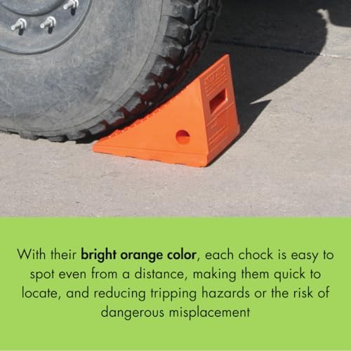 Checkers One Large Wheel Chock for 27-35" Tires - Image 6