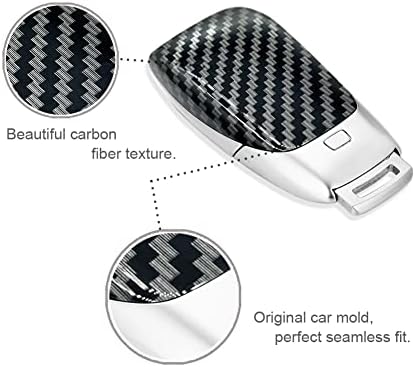 Key Shell Fob Battery Cover Carbon Fiber Key Cover Carbon Fiber Texture - Image 3