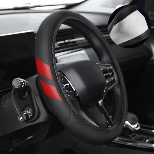 Leather Steering Wheel Cover 14.5-15 inchCompatible by Unknown