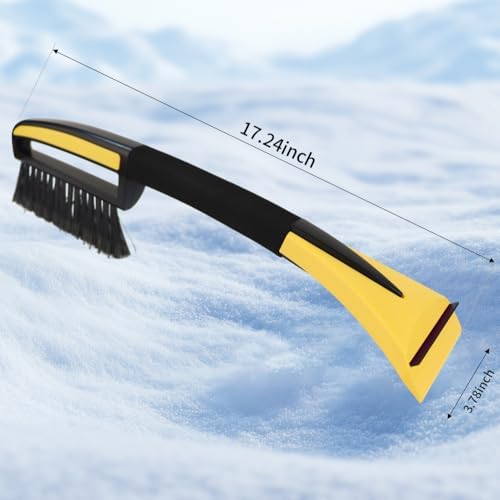 Snow Brush with Ice Scrapers for Car Windshield, Car Brush with Foam Grip - Image 3